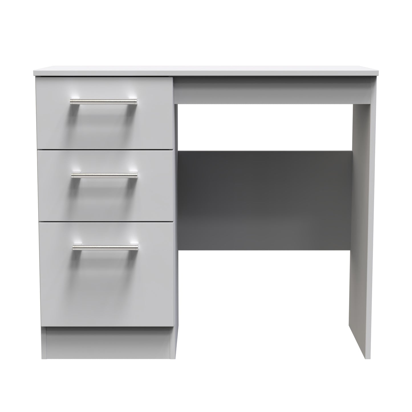 Devon Desk Grey 3 Drawers 90cm