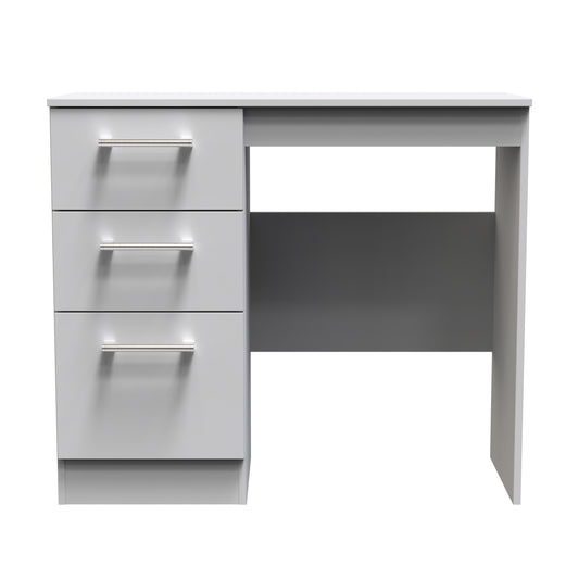 Devon Desk Grey 3 Drawers 90cm