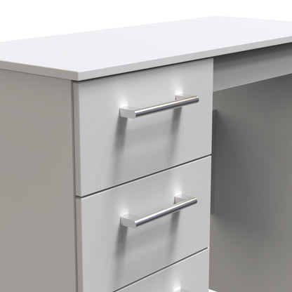 Devon Desk Grey 3 Drawers 90cm