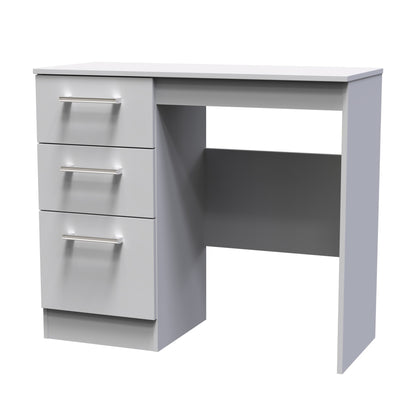Devon Desk Grey 3 Drawers 90cm