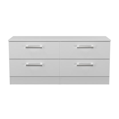 Devon Large Chest of Drawers Grey 4 Drawers 110cm