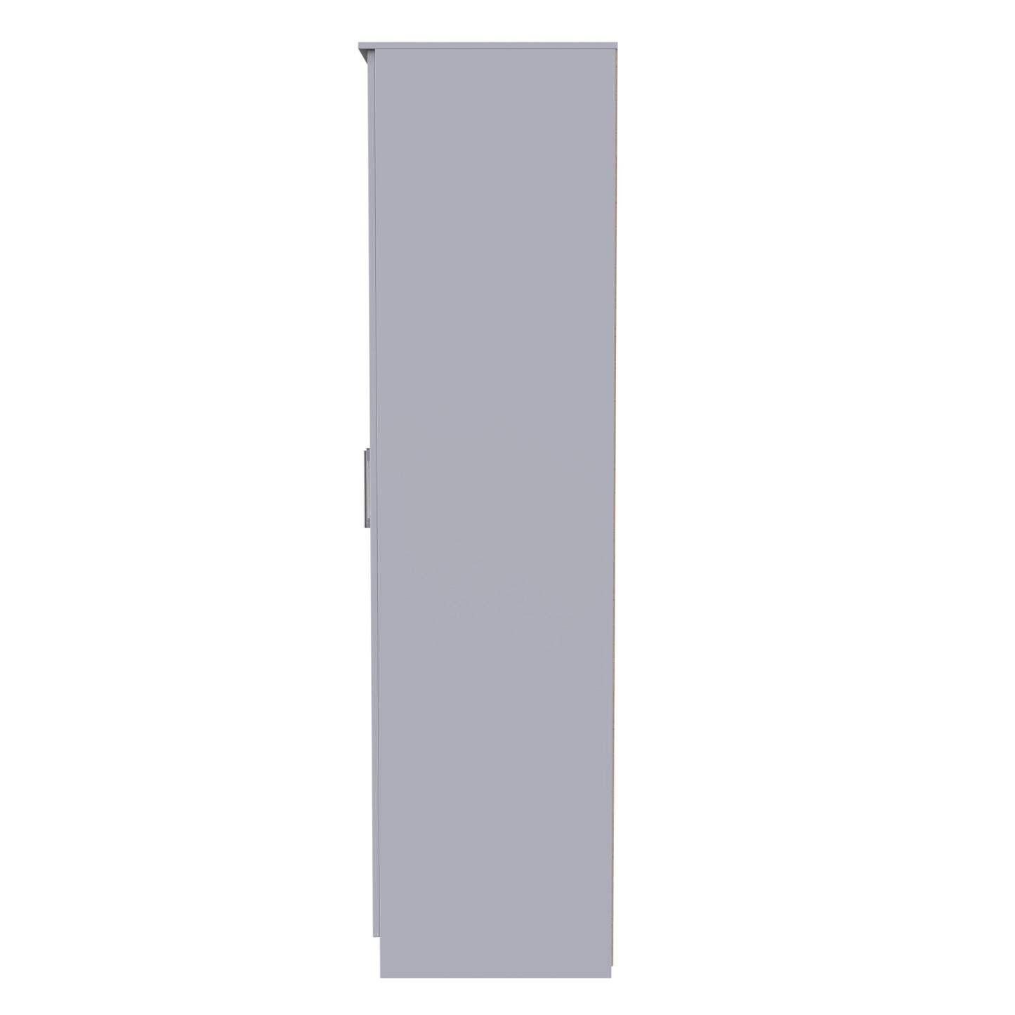 Devon Tall Wardrobe Grey 2 Doors 1 Shelf 182cm