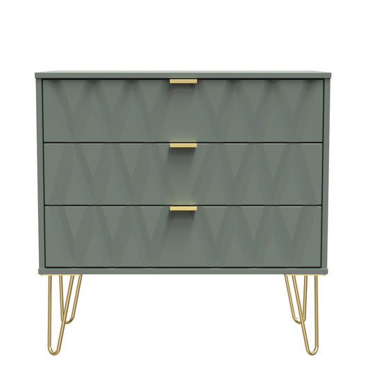 Diamond Chest of Drawers Not Applicable 3 Drawers 77cm