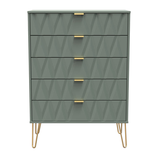 Diamond Tall Chest of Drawers Not Applicable 5 Drawers 109cm