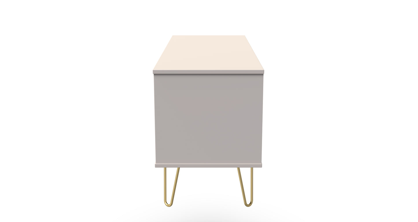 Diamond Large Chest of Drawers Off-White 4 Drawers 115cm