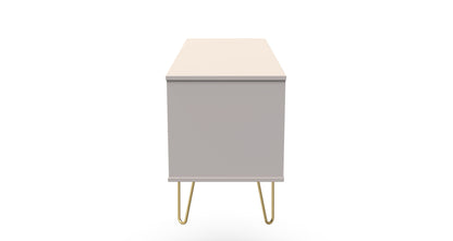 Diamond Large Chest of Drawers Off-White 4 Drawers 115cm