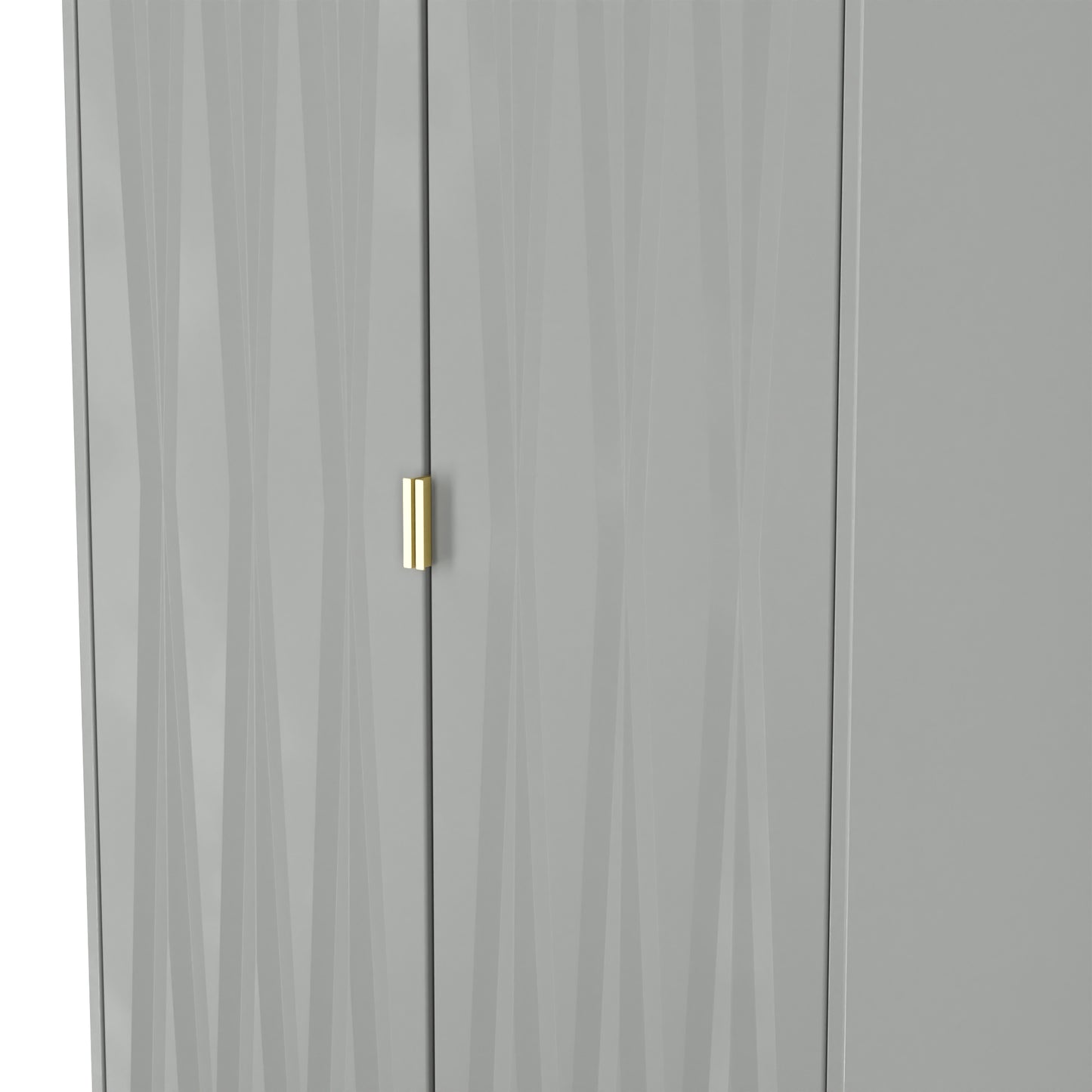 Diamond Tall Wardrobe Grey 2 Doors 197cm