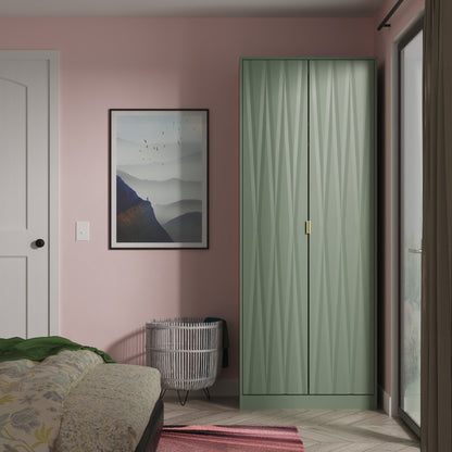 Diamond Tall Wardrobe Not Applicable 2 Doors 197cm