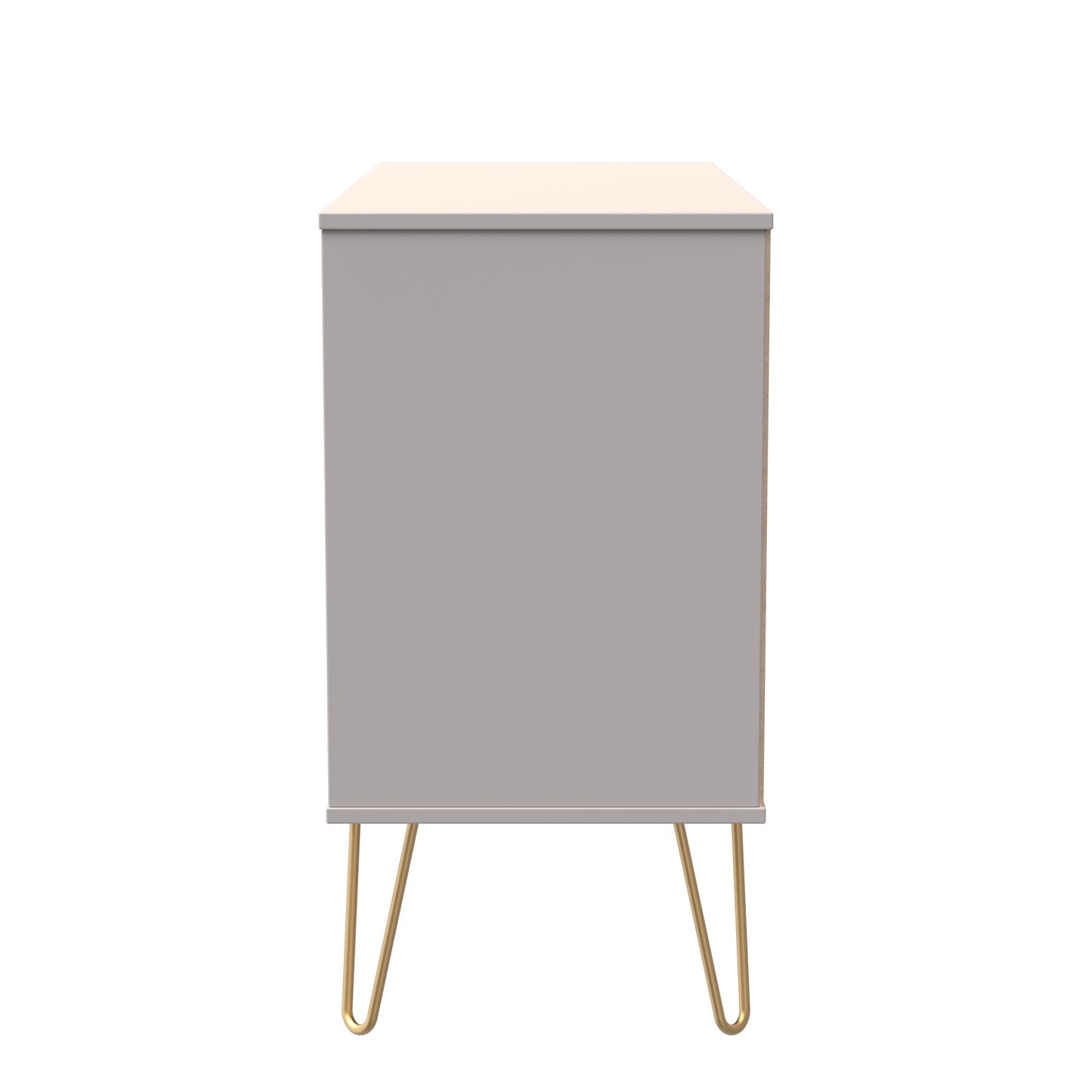 Diamond TV Unit Off-White 2 Shelves 3 Drawers 97cm