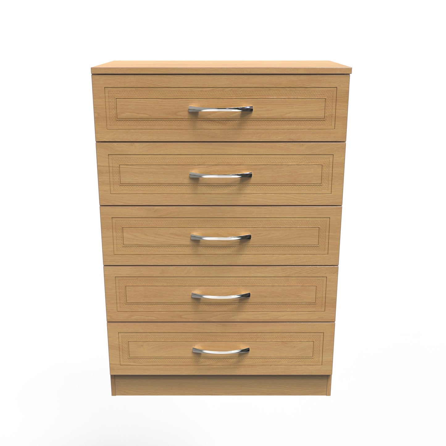 Dorset Tall Chest of Drawers Oak 5 Drawers 108cm
