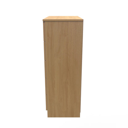 Dorset Tall Chest of Drawers Oak 5 Drawers 108cm
