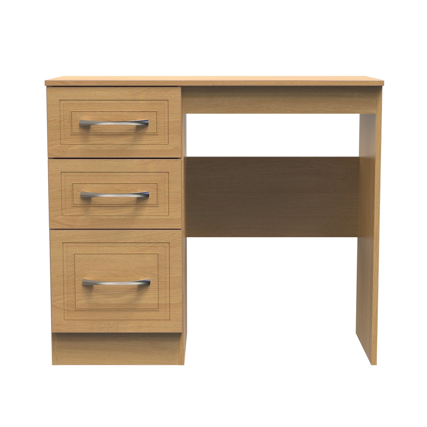 Dorset Desk Oak 3 Drawers 90cm