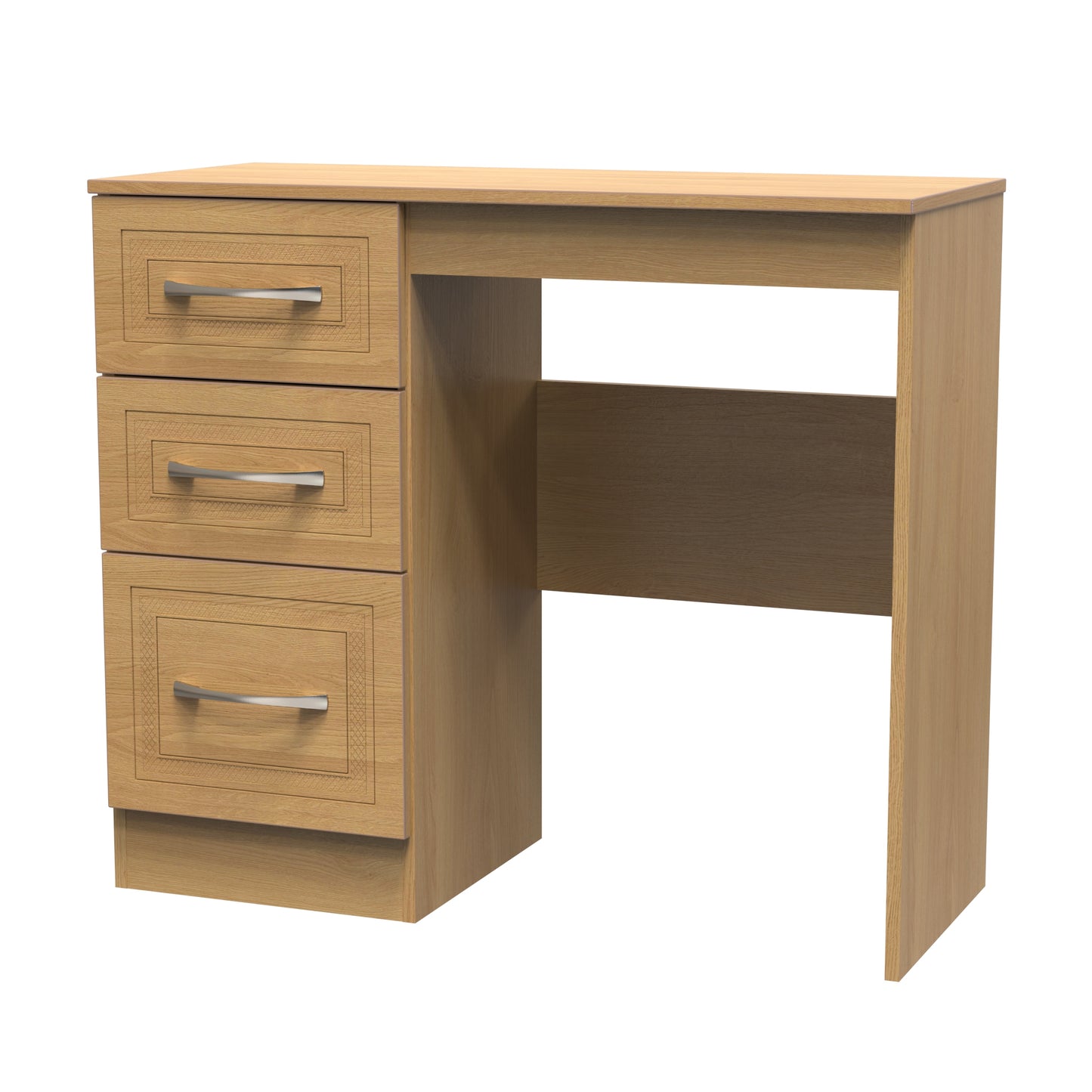 Dorset Desk Oak 3 Drawers 90cm