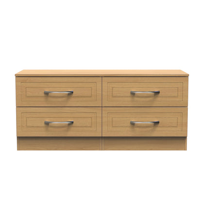Dorset Large Chest of Drawers Oak 4 Drawers 110cm