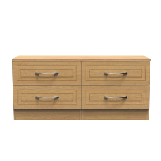 Dorset Large Chest of Drawers Oak 4 Drawers 110cm