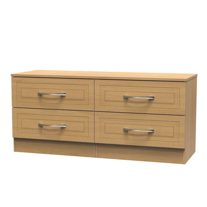 Dorset Large Chest of Drawers Oak 4 Drawers 110cm