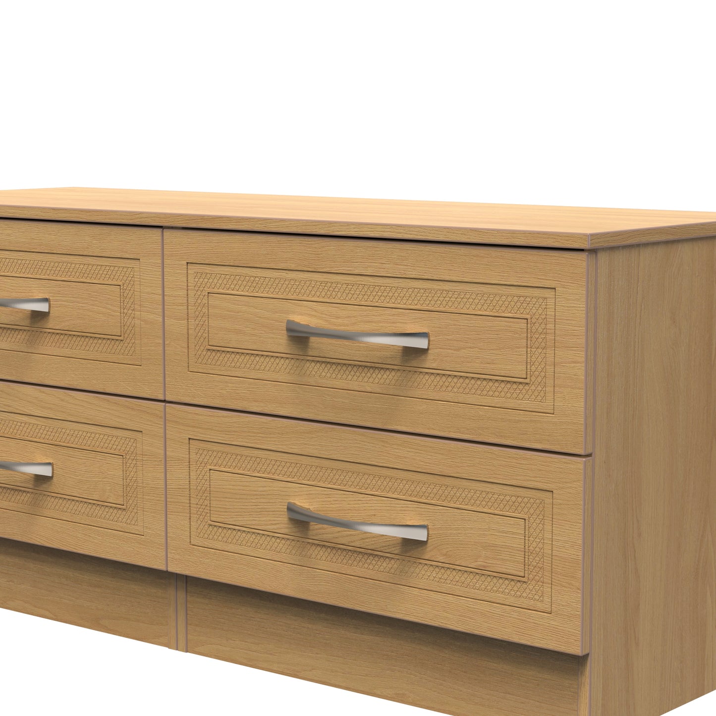 Dorset Large Chest of Drawers Oak 4 Drawers 110cm