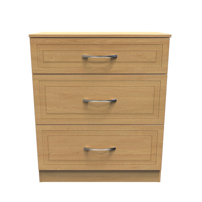 Dorset Chest of Drawers Oak 3 Drawers 89cm