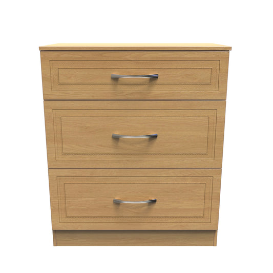 Dorset Chest of Drawers Oak 3 Drawers 89cm