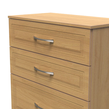 Dorset Tall Chest of Drawers Oak 4 Drawers 108cm
