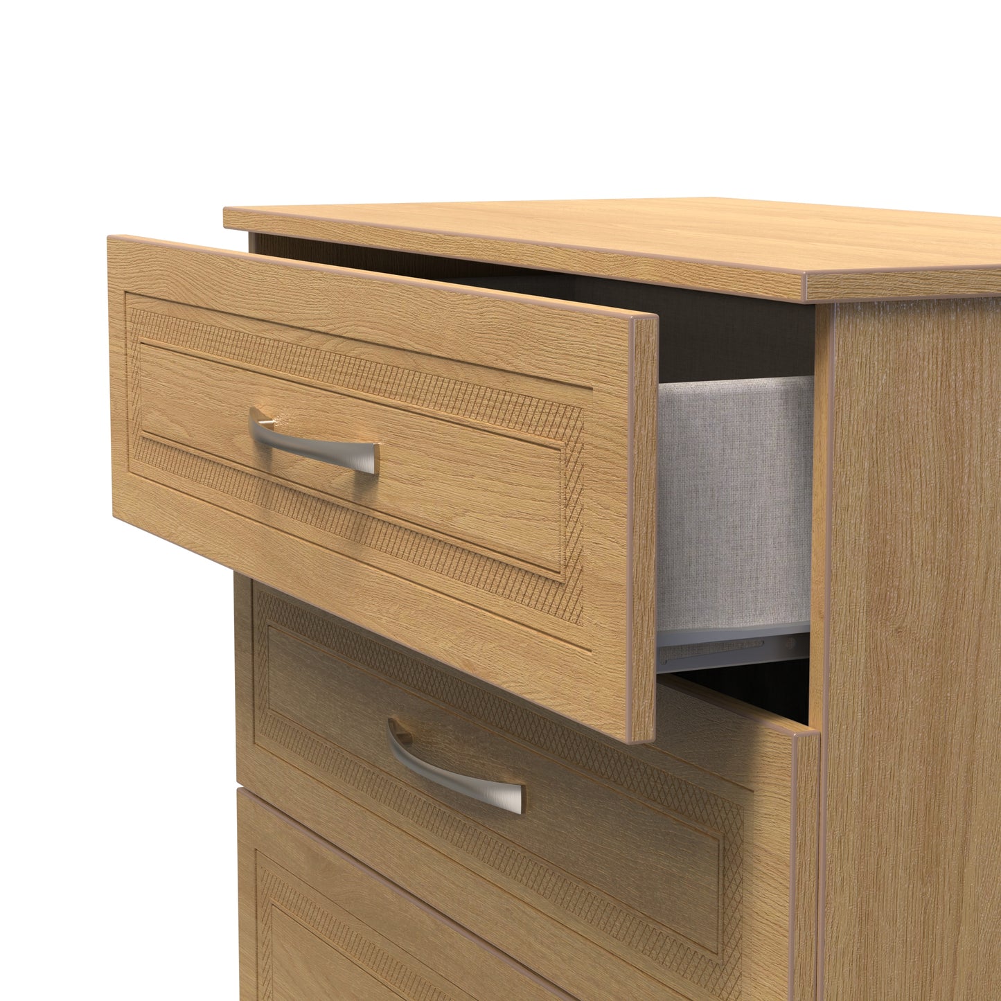 Dorset Tall Chest of Drawers Oak 4 Drawers 108cm