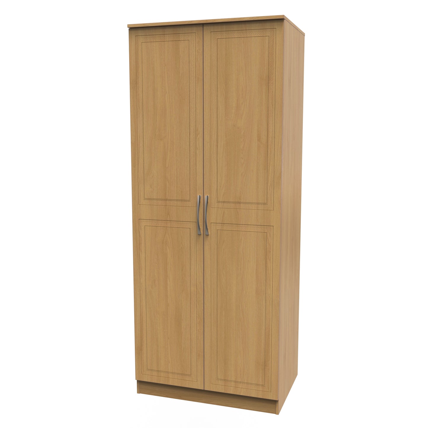 Dorset Tall Wardrobe Oak 2 Doors 1 Shelf 182cm