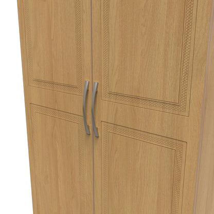 Dorset Tall Wardrobe Oak 2 Doors 1 Shelf 182cm