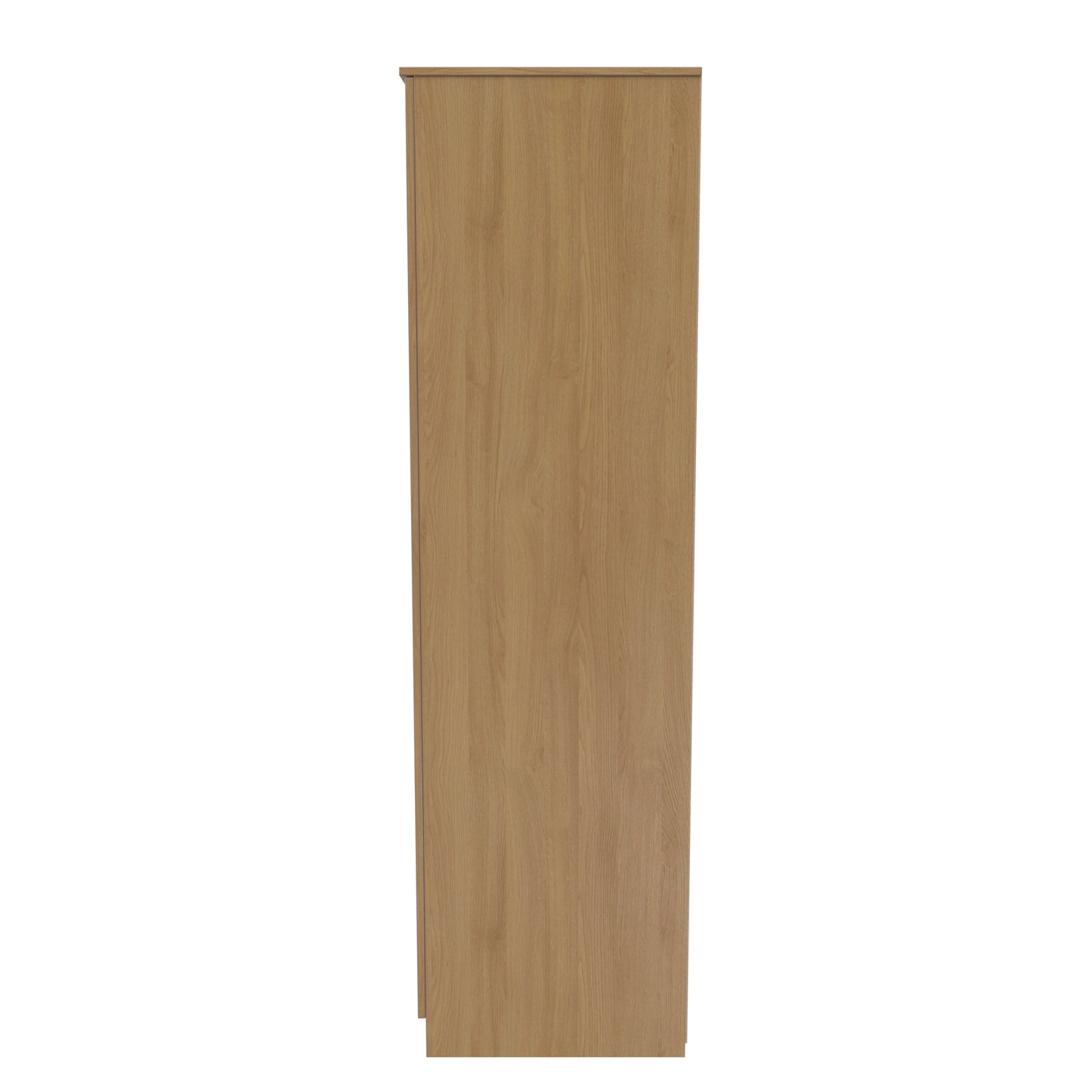 Dorset Tall Mirror Wardrobe Oak 1 Shelf 182cm