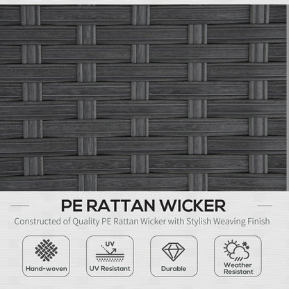 9 Seater Garden Rattan Furniture 10-Piece Rattan Corner Dining Sofa Set