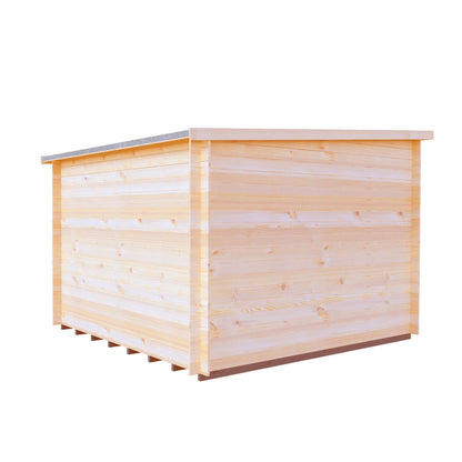 Shire Emneth 9' 9" x 9' 9" Pent Log Cabin - Premium 19mm Cladding Log Clad