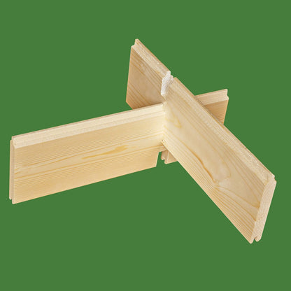 Shire Emneth 9' 9" x 9' 9" Pent Log Cabin - Premium 19mm Cladding Log Clad