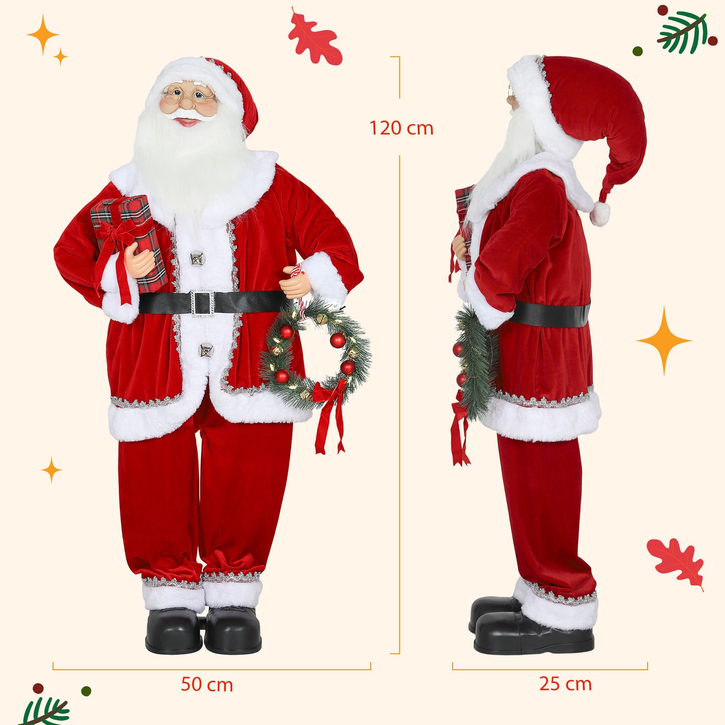 Santa Christmas Decoration - 120cm