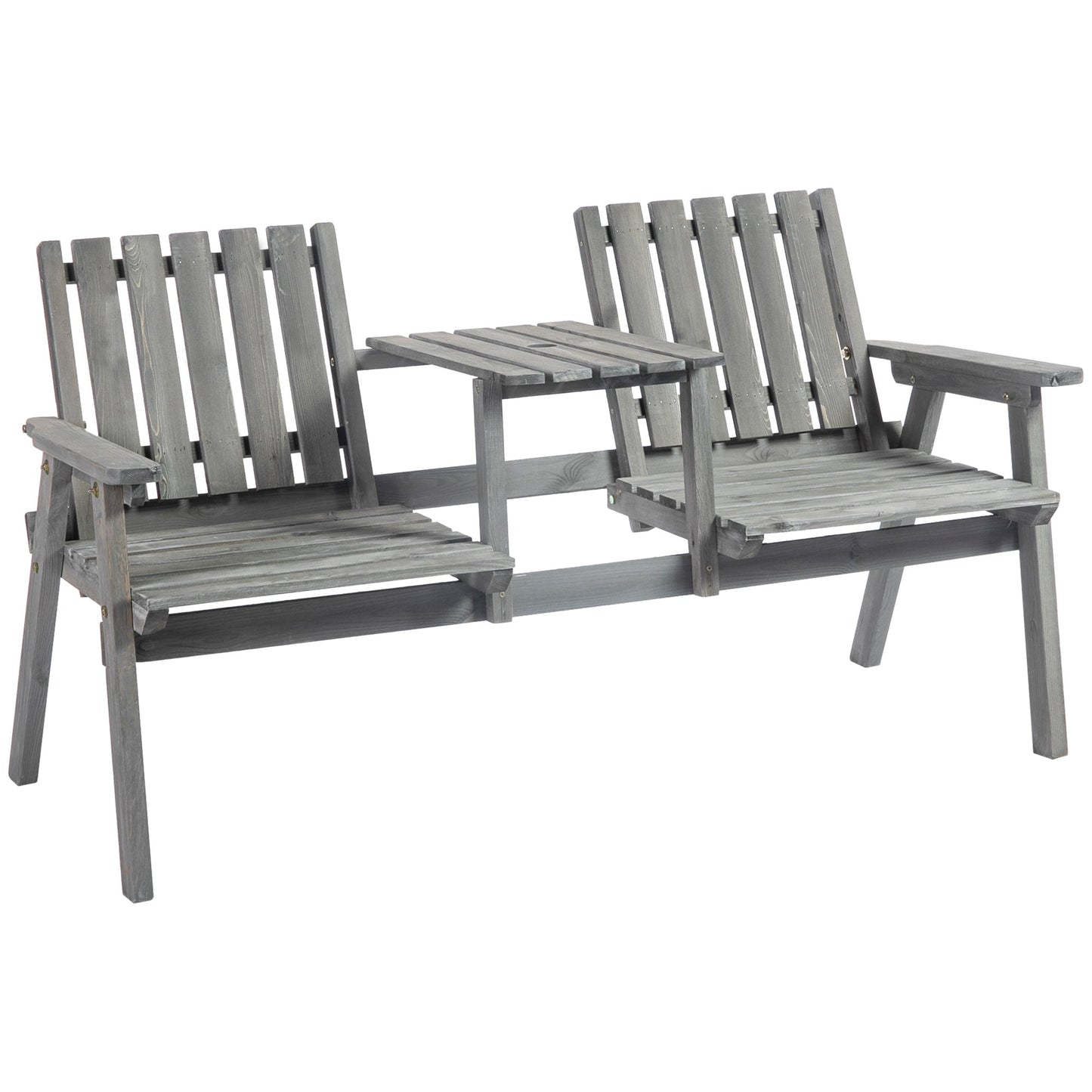 2 Seater Garden Bench Antique Loveseat for Yard