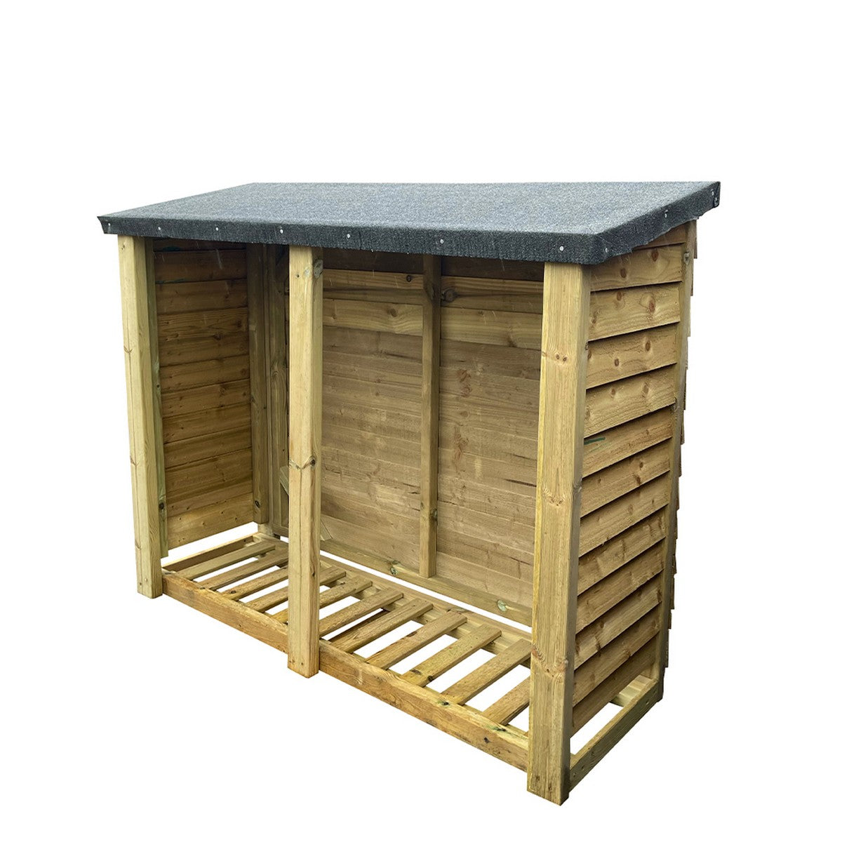 Heavy Duty Garden Log Store 180cm wide x 67cm deep by Churnet Valley - FLS46 Primary Image