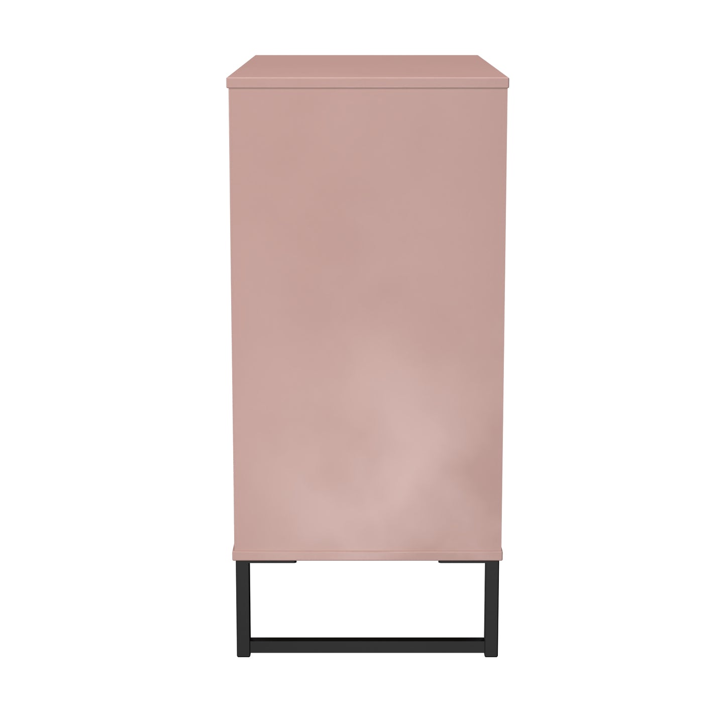 Fluted Chest of Drawers Pink 4 Drawers 93cm