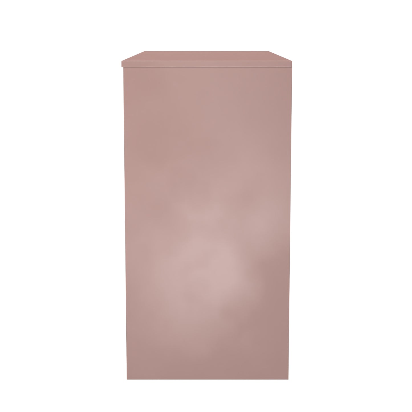 Fluted Desk Pink 4 Drawers 97cm