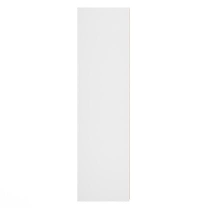 Fluted Tall Wardrobe Teal & White 1 Shelf 197cm