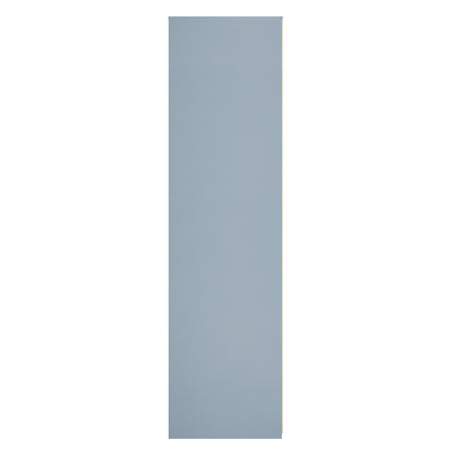 Fluted Tall Wardrobe Light Blue 1 Shelf 197cm