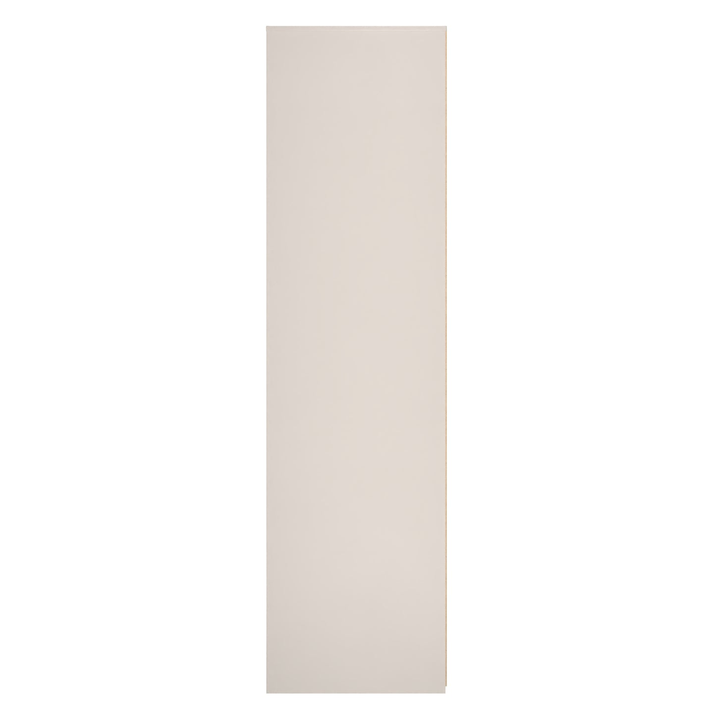 Fluted Tall Wardrobe Off-White 1 Shelf 197cm