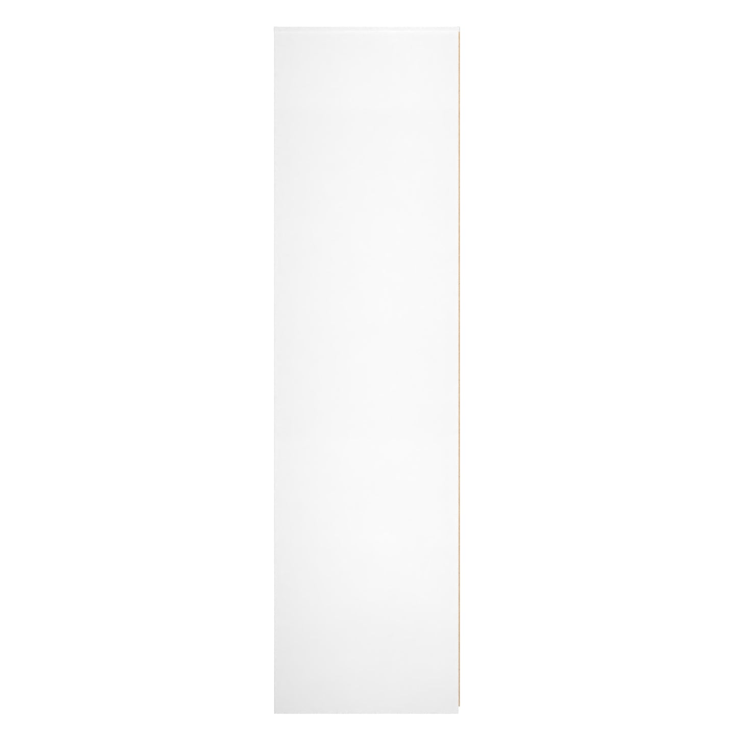 Fluted Tall Wardrobe White 1 Shelf 197cm
