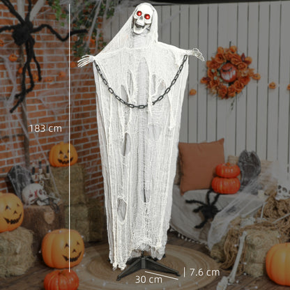 Animated Grim Reaper Halloween Decoration - 183cm