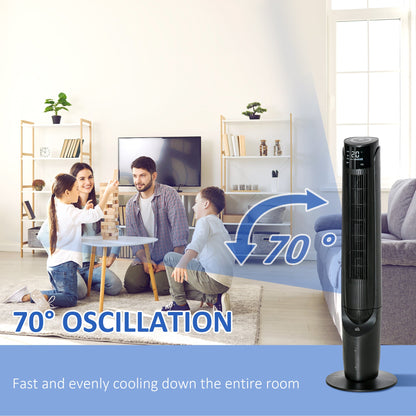 2.8L Oscillating Three Speed Air Cooler With Timer & Remote Control Black & White