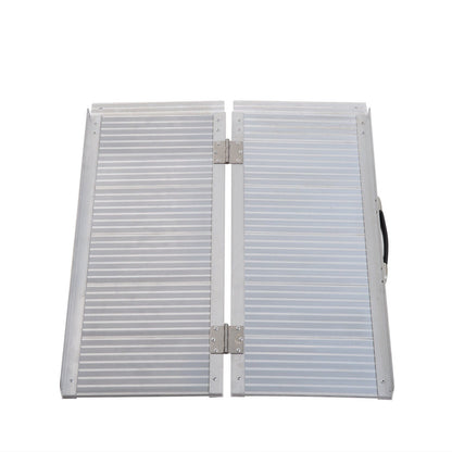 Folding Aluminum Ramp Wheelchairs/Scooters/Pet Mobility Ramp W/Handle 38.5"