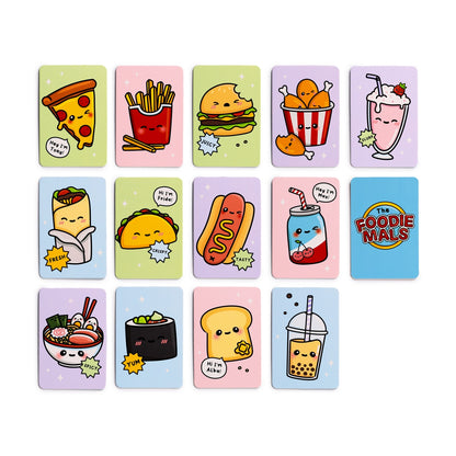Foodiemals Kids Memory Card Game Set