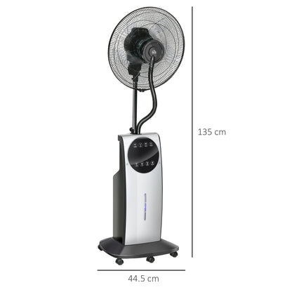 Pedestal Fan with Water Mist Spray