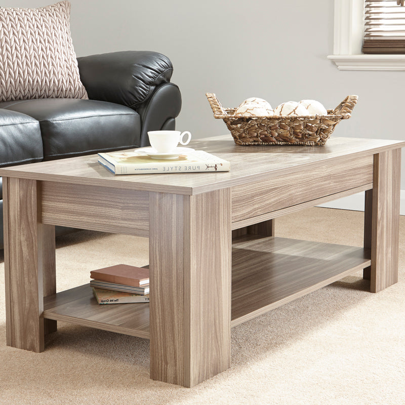 Harper Coffee Table Natural 1 Shelf