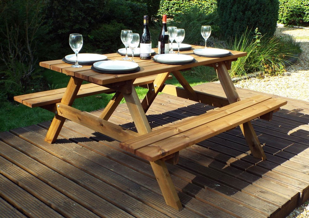 Grand Garden Picnic Table by Charles Taylor - 6 Seats