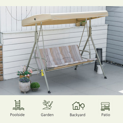 Outsunny 3 Seater Garden Swing Chair