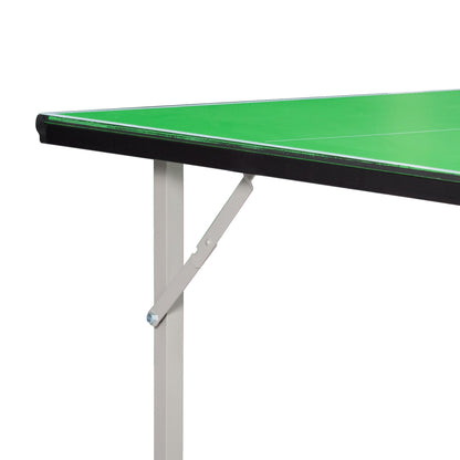 182cm Mini Tennis Table Folding Ping Pong Table with Net Multi-Use Table for Indoor Outdoor Game