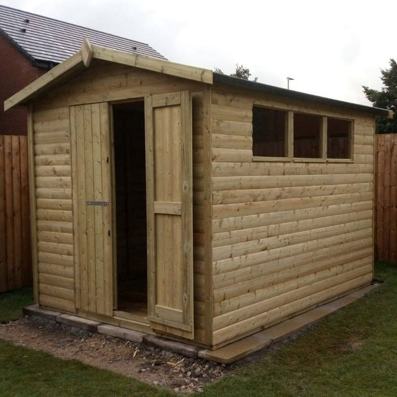 Apex Garden Shed 10ft long x 8 ft wide by Churnet Valley - APEX10X8